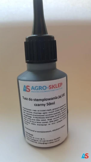 Tusz do stemplowania jaj 50ml - kolor czarny*