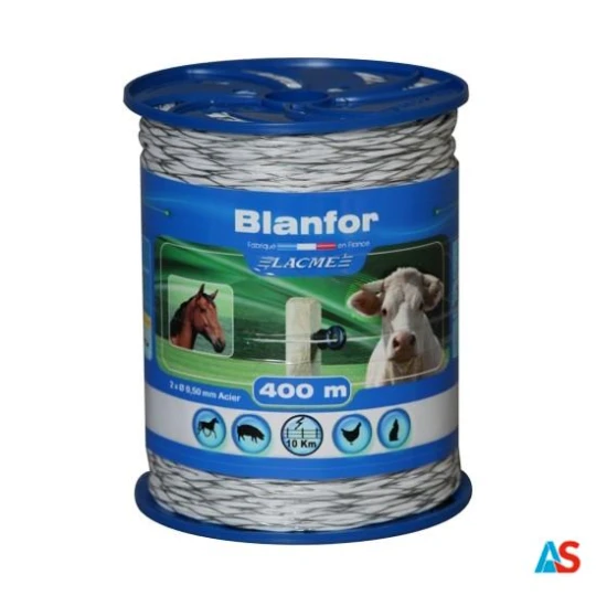 Szpula z plecionką BLANFOR biała / 400 m