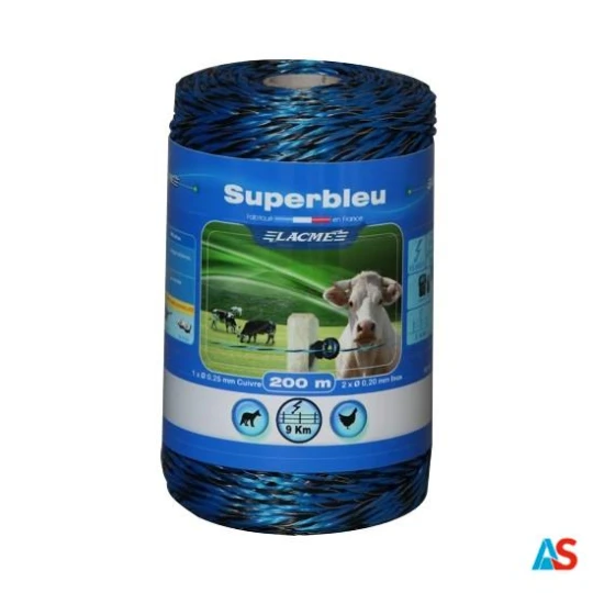 Szpula z plecionką SUPER BLEU niebiesko-czarna / 200 m