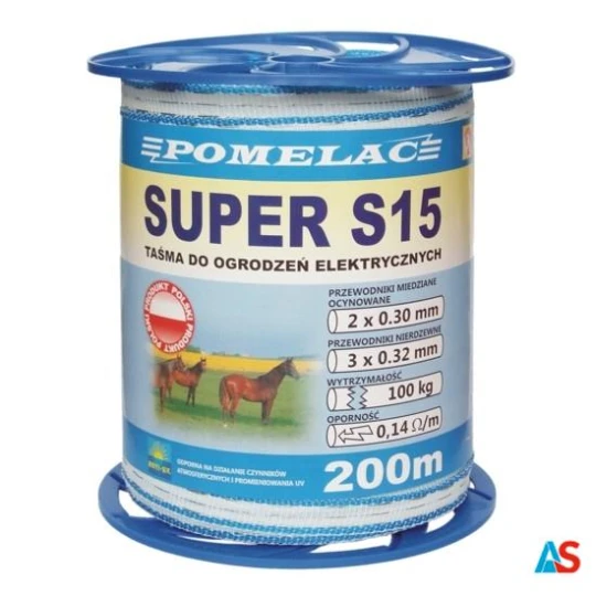 TAŚMA BIAŁO-NIEBIESKA SUPER S 15 - 200m