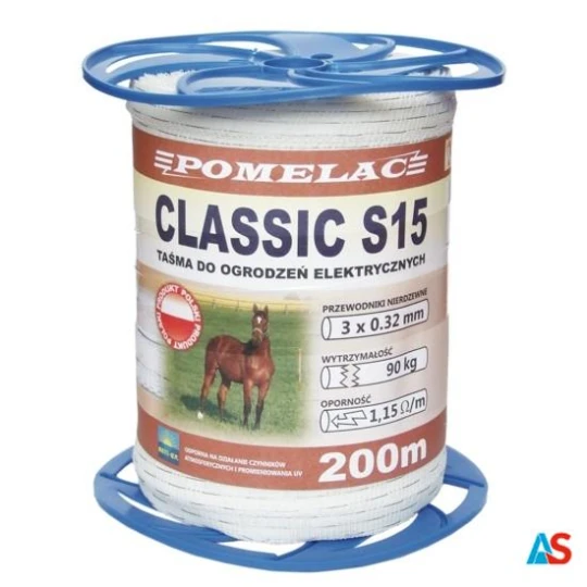 TAŚMA BIAŁA CLASSIC S 15 - 200m