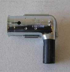 Wtyk do elektrody zapłonowej, metalowy, szary, z tłumieniem zakłóceń, 1 kΩ