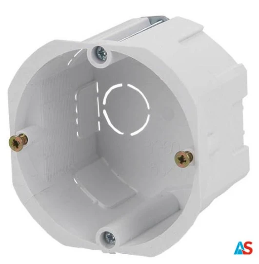 Puszka podtynkowa 60mm regips biała PK - fi 60 x50ep 13.60