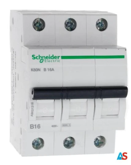 Wyłącznik nadprądowy 3P B 16A 6kA AC K60N A9K01316