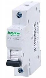 Wyłącznik nadprądowy 1P B 10A 6kA AC K60N A9K01110