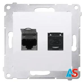 Simon 54 Gniazdo komputerowe podwójne D62.01/11