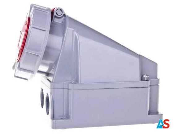 Gniazdo stałe 63A 5P 400V czerwone IP67 135-6p