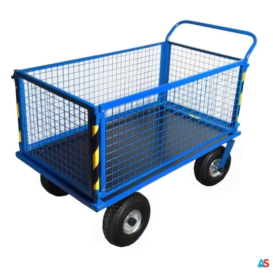 Wózek platformowy Stach IV zabudowany siatką