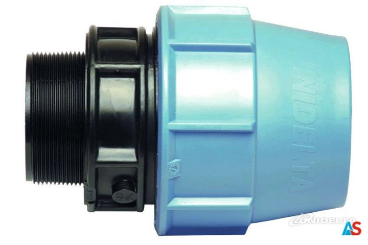 Złączka przelotowa z gwintem zewnętrznym PE 50 x 6/4