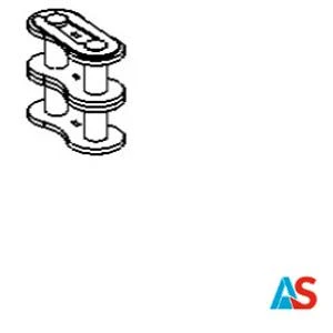 Klamra zamykająca łańcuch, podwójna, 5/8`