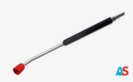 Lanca zraszająca VA 900 mm zagięta pod kątem 15 °, nypel KEW, osłona dyszy czerwona 1/4 