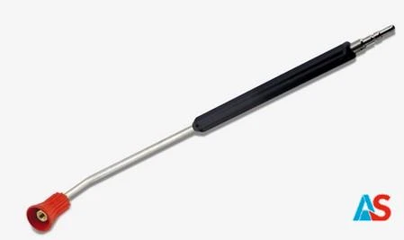 Lanca zraszająca ze stali nierdzewnej 1800 mm zagięta pod kątem 15 °, szybkozłączka wtykowa KEW, dysza kontrolna czerwona 1/4 