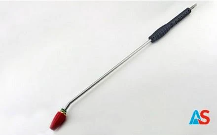 Lanca zraszająca ze stali nierdzewnej 2000 mm wygięta pod kątem 15 ° złączka KEW, dysza obrotowa S043 1/4 