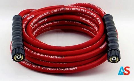 EHRLE Wąż wysokociśn. 40m DN10 315 bar, czerwony - z 2 końcówkami M22 x 1,5