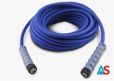 EHRLE Wąż wysokociśn. 10 m, HSC M22x1,5, DN08, 315 bar, niebieski z 2 końcówkami, dla przemysłu spożywczego