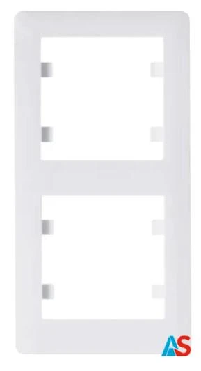 HAGER LUMINA2 Ramka podwójna pionowa biała WL5120