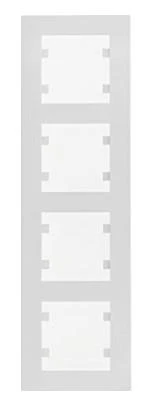 HAGER LUMINA2 Ramka poczwórna pozioma biała WL5240