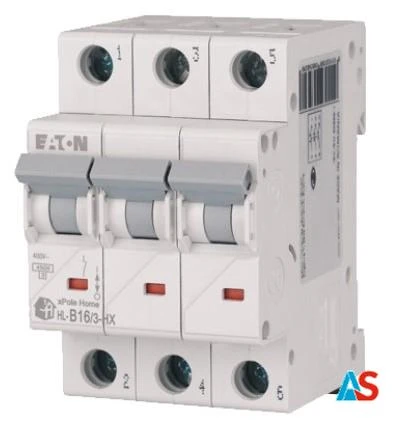EATON Wyłącznik nadprądowy 3P B 16A 6kA AC xPole Home HN-B16/3 194881