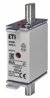 ETI Wkładka bezpiecznikowa KOMBI NH00C 40A gG/gL 500V WT-00C 004181210