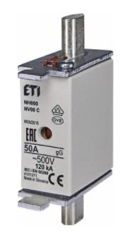 ETI Wkładka bezpiecznikowa KOMBI NH00C 50A gG/gL 500V WT-00C 004181211