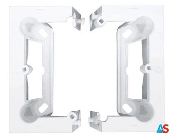 Simon 10 Puszka natynkowa pojedyncza składana biała CSC/11