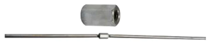 Złączka prętów do wlotów fi 6mm, nierdzewka