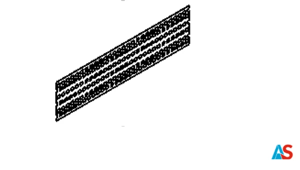 Taśma jajowa PVC 250mm 6 Perf. (25cm)