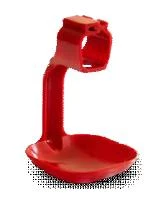 Czerwona miseczka jednoramienna do linii wody