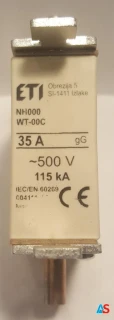 Wkładka bezpiecznikowa NH00C 35A gG 500V WT-00C