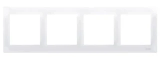 Simon 54 Premium Ramka poczwórna biała DR4/11