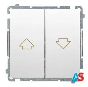 Simon Basic Przycisk żaluzjowy biały BMZ1.01/11