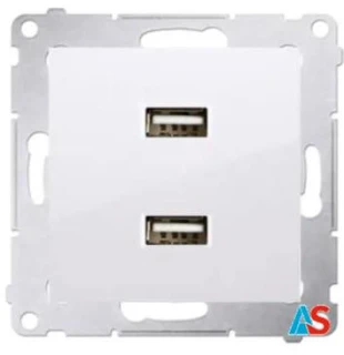 Simon 54 Ładowarka 2xUSB 2.1A 5V/DC DC2USB.01/11