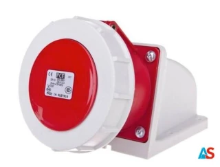 Gniazdo stałe 32A 5P 400V czerwone IP67 1252-6p