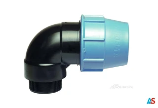 Kolano PE z gwintem zewnętrznym 16 x 3/4