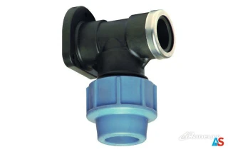 Kolano PE z gwintem wewnętrznym oraz mocowaniem 25 x 3/4