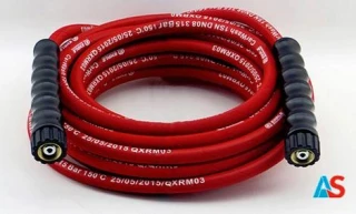 Wąż wysokociśnieniowy 15m DN08 315 bar, czerwony - z 2 końcówkami M22 x 1,5