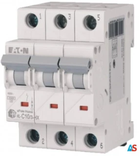 EATON Wyłącznik nadprądowy 3P C 10A 6kA AC xPole Home HN-C10/3 194889