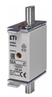 ETI Wkładka bezpiecznikowa KOMBI NH00C 50A gG/gL 500V WT-00C 004181211