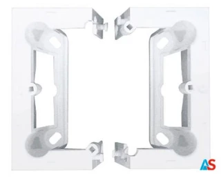 Simon 10 Puszka natynkowa pojedyncza składana biała CSC/11