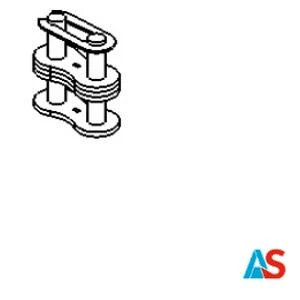 Klamra zamykająca łańcuch, podwójna, 5/8`