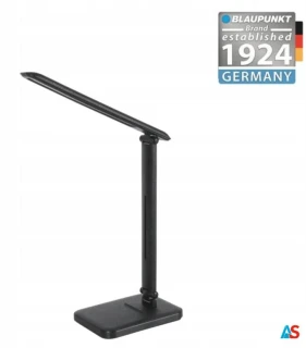 BLAUPUNKT Lampa biurkowa 6W IP20 CCT czarna, barwa: biała ciepła/biała naturalna/biała zimna