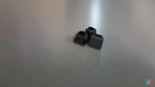 Zaślepka 20x20 Black LD-PE