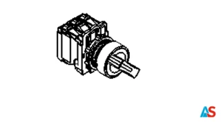 Pokrętło 0-1 czarne ZB5-AD2